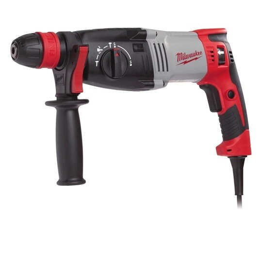 Ciocan rotopercutor, Milwaukee, model PH28X, SDS-plus, 820W, 28mm, 3.4Jouli, 2 mandrine